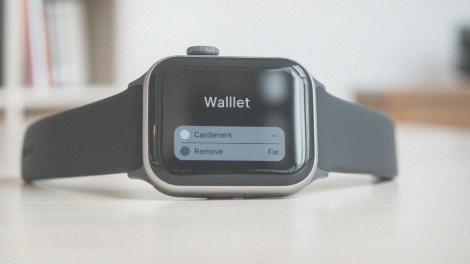 Czy można usunąć kartę z Apple Watch?