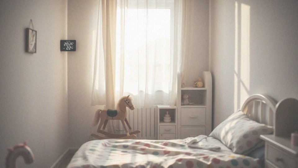 Jakie są różnice w temperaturze w ciągu dnia i nocy w pokoju dziecięcym?