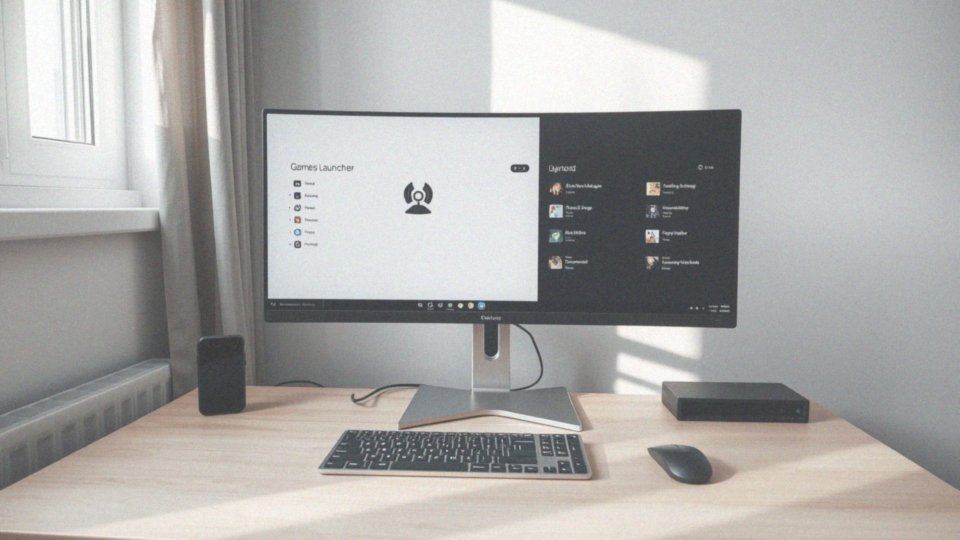 Jakie tryby graficzne (światło i ciemność) oferuje Program Games Launcher?