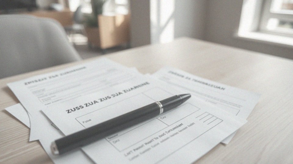 Jakie sekcje zawiera formularz ZUS ZUA?